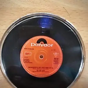 Coaster - facsimile of Robin Gibb Massachusetts disc