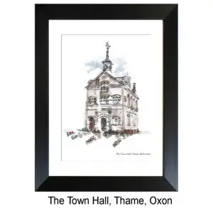 Thame Town Hall (framed print), Gerald Bright