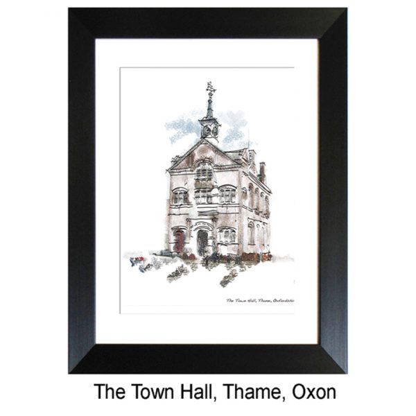 Thame Town Hall (framed print), Gerald Bright