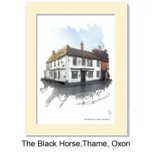 The Black Horse (10x8 mounted print), Gerald Bright