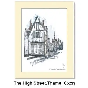 The High Street (10x8 mounted print), Gerald Bright