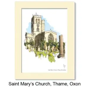 St Mary's Church (10x8 mounted print), Gerald Bright