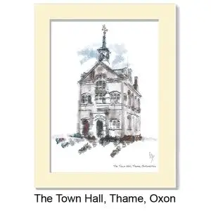 The Town Hall (10x8 mounted print), Gerald Bright