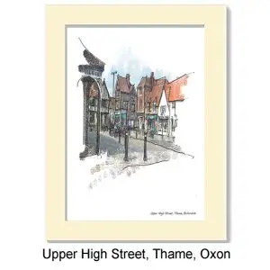 Upper High Street (10x8 mounted print), Gerald Bright