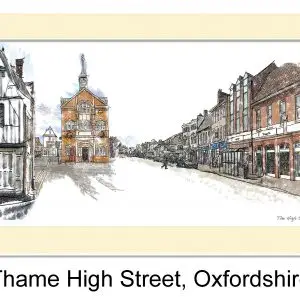 Thame High Street (mounted print), Gerald Bright