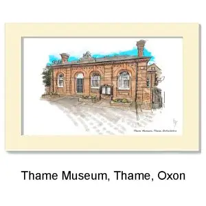 Thame Museum (A4 mounted print), Gerald Bright