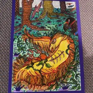 Eagle got up in brambles and bushes