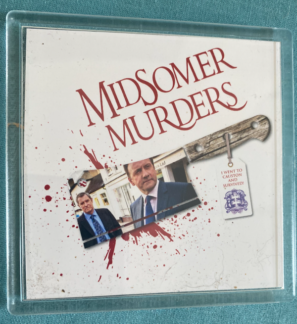 Midsomer Murder Hatchet Coaster (square)