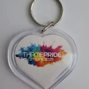 Pride Heart Keyring