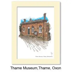 Thame Museum (10x8 mounted print), Gerald Bright