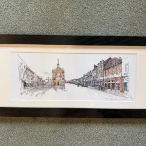 Thame High Street (framed print), Gerald Bright