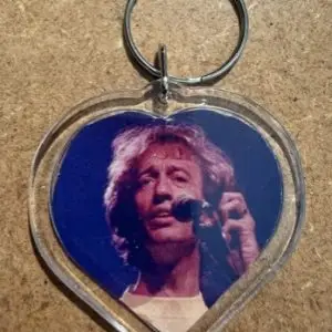 Robin Gibb Heart Keyring
